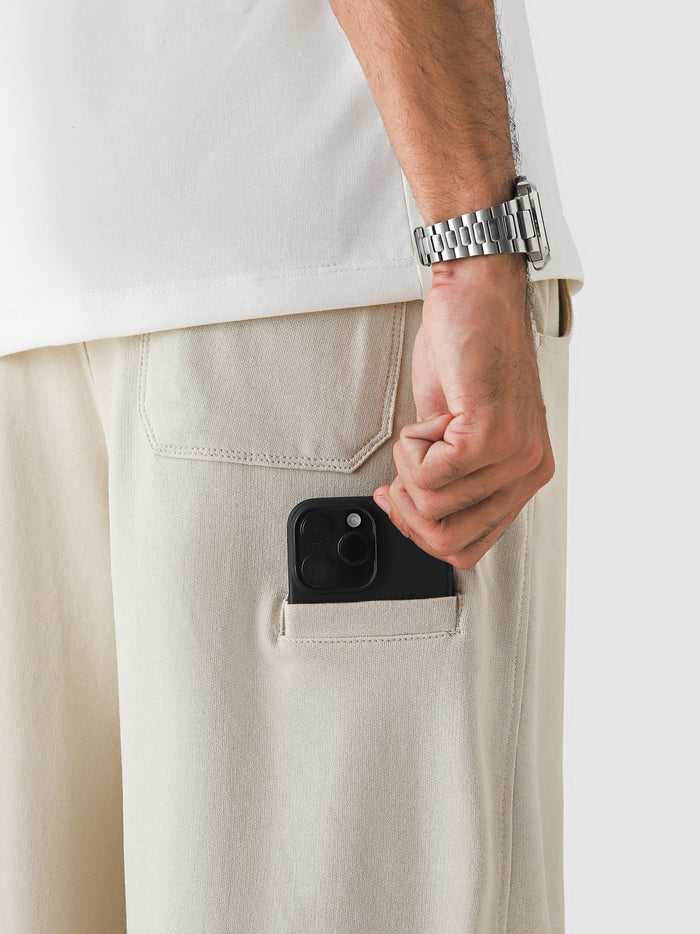 Cream Baggy Trouser – Live In Pants | GROOVY Pakistan