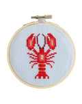Lobster Cross Stitch Kit, Cotton Clara