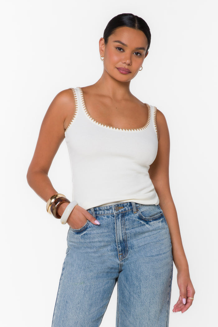 Lona Ivory Tank