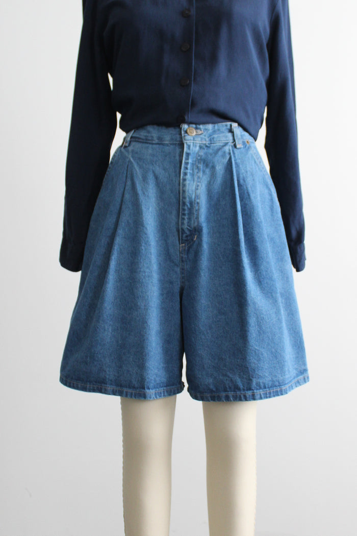 longline denim shorts