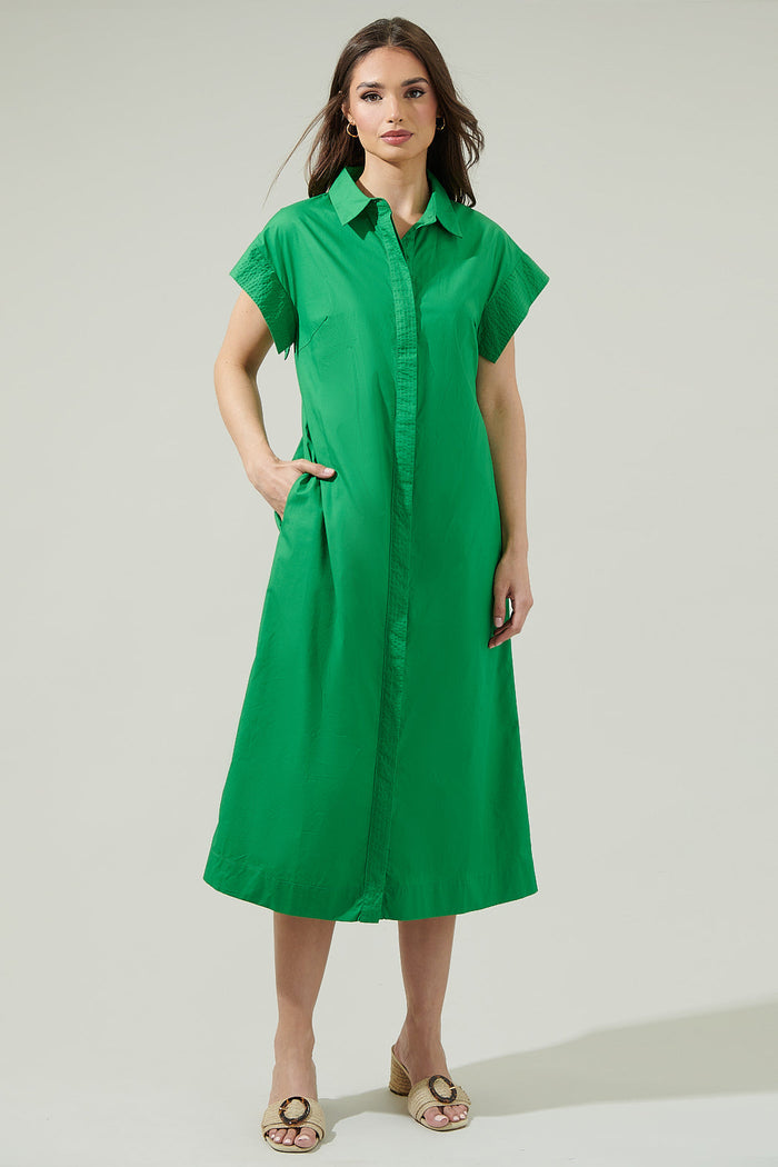 Lorelei Button Down Midi Dress