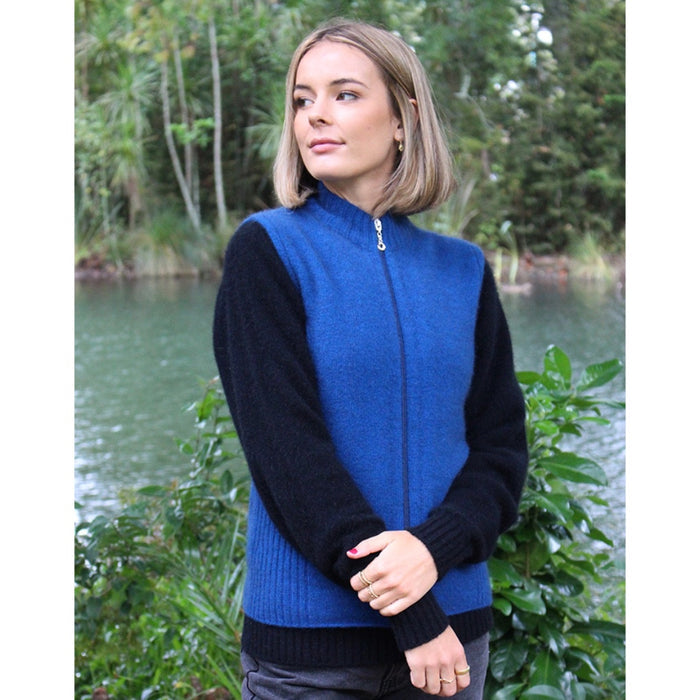 Zip Vest in colour Lagoon