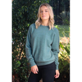Lothlorian - Plain Crew Neck Sweater (9936)Sage