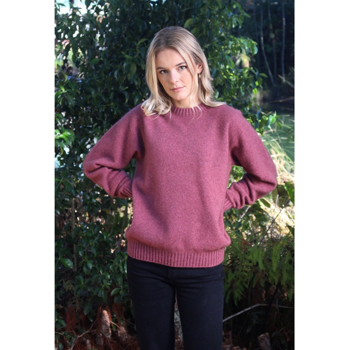 Lothlorian - Plain Crew Neck Sweater (9936)Orchid
