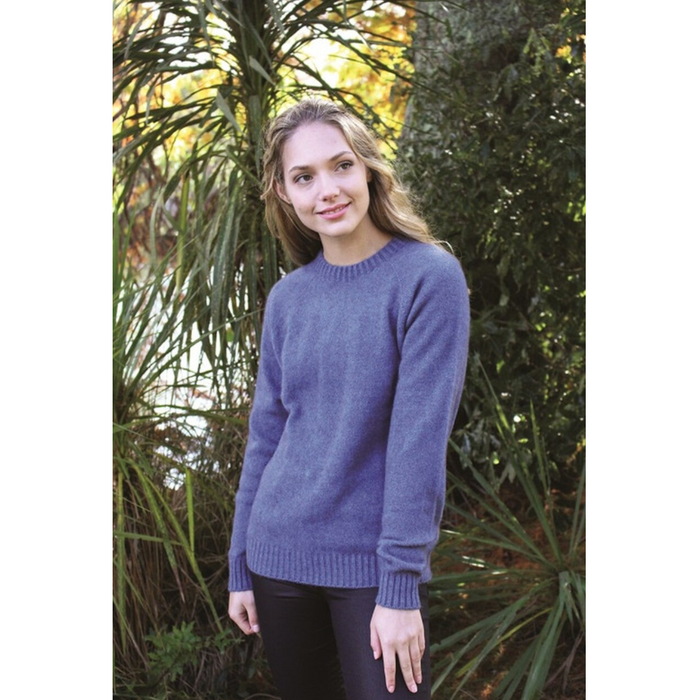 Lothlorian - Plain Crew Neck Sweater (9936)Heather