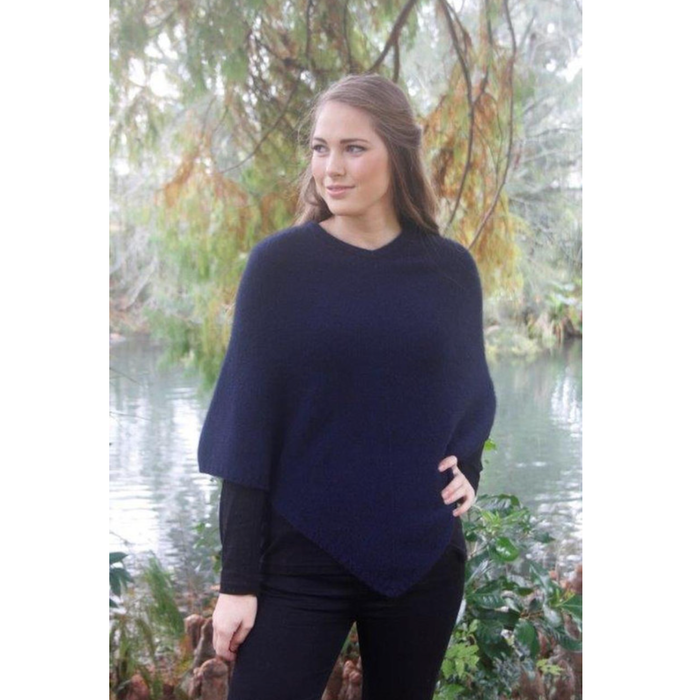 Lothlorian - Plain Poncho (9982)Midnight