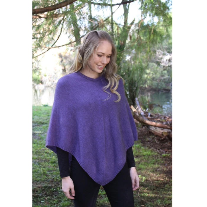 Lothlorian - Plain Poncho (9982)Heather