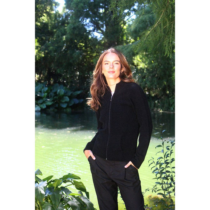 Lothlorian - Rib Detail Jacket with Pockets (9975)Black
