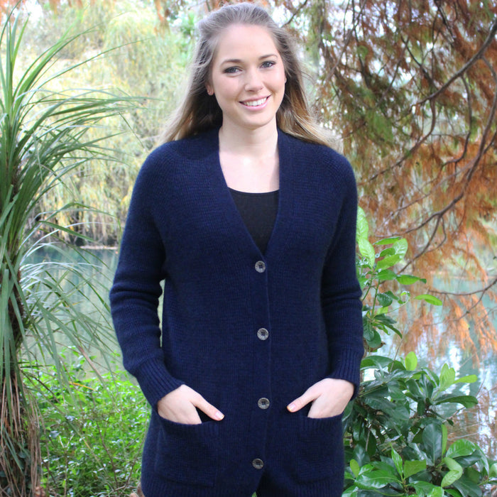 Midnight colour boyfriend cardigan