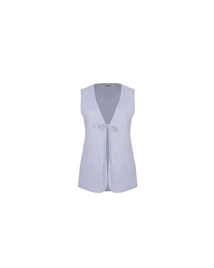 LOU TIE VEST PASTEL BLUE