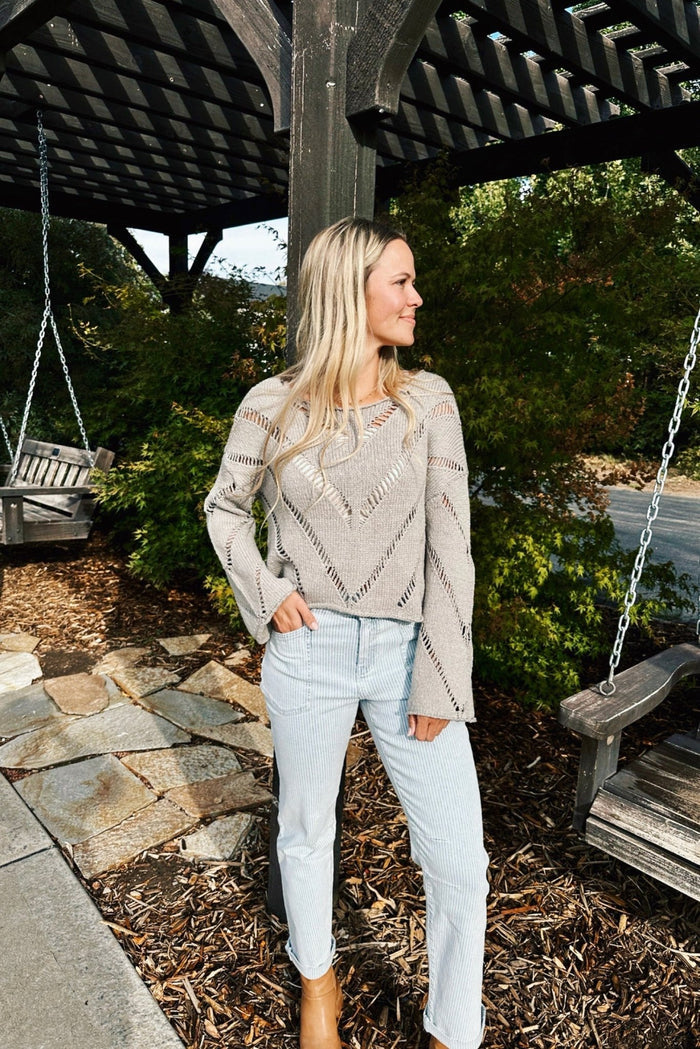 Lucas High Rise Striped Jeans - FINAL SALE