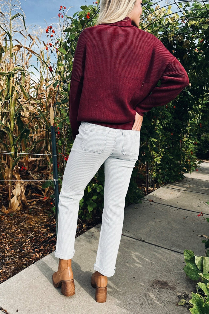 Lucas High Rise Striped Jeans - FINAL SALE