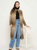 Madame Abstract Print Multicolor Long Shrug