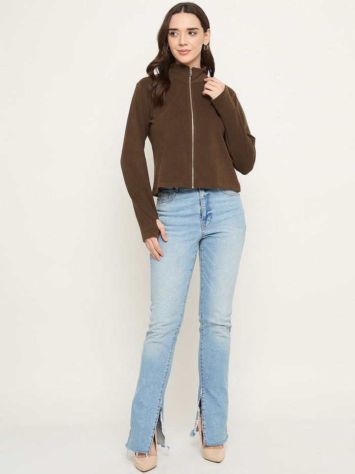 Madame Brown High Neck Top