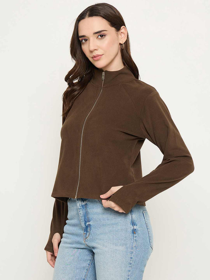 Madame Brown High Neck Top