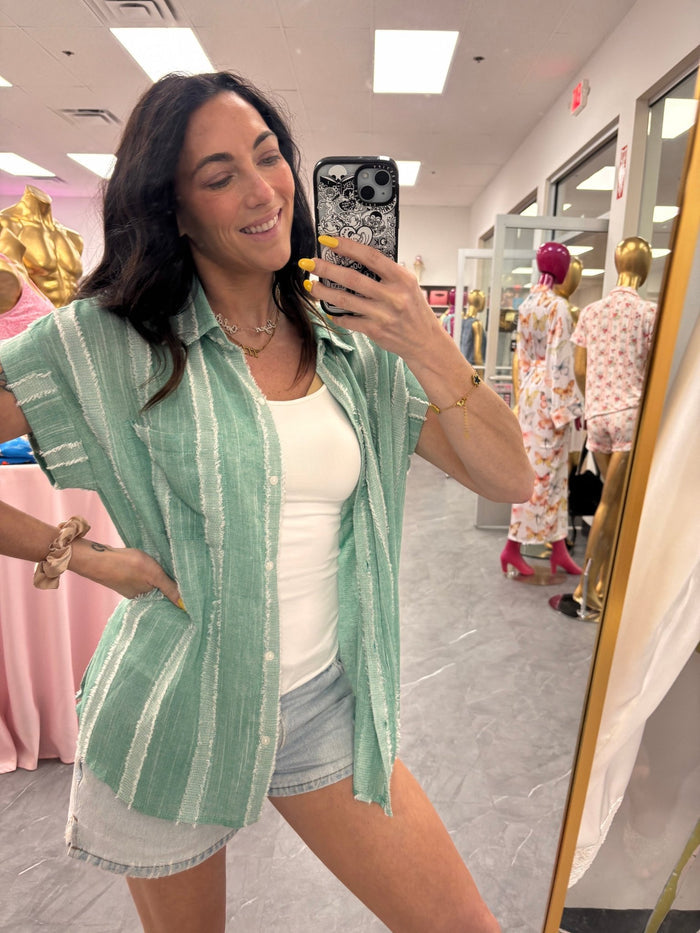 Maeve Button Down - Mint - Intimate Whispers