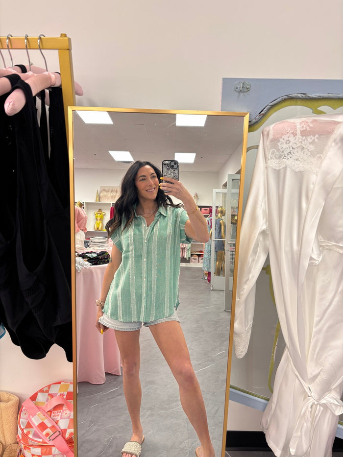 Maeve Button Down - Mint - Intimate Whispers