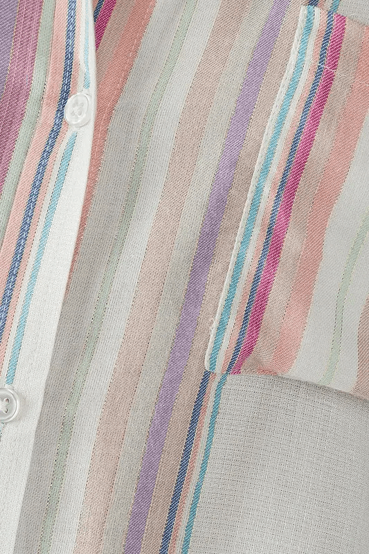 Maeve Button Down - Pink Multi - Intimate Whispers