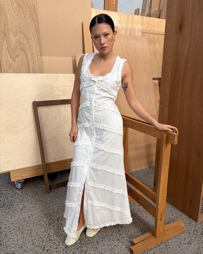 MARTHA MAXI DRESS WHITE