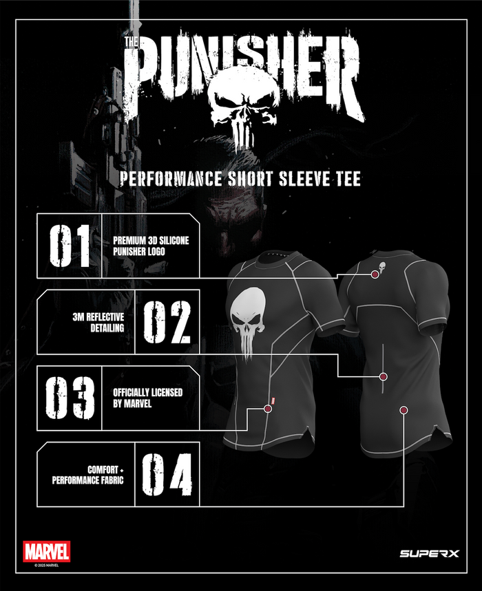 Marvel’s Punisher Performance Short Sleeve