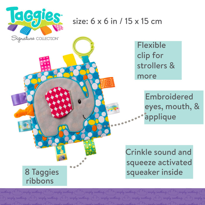 Mary Meyer - Taggies Crinkle Me Elephant – 6×6″