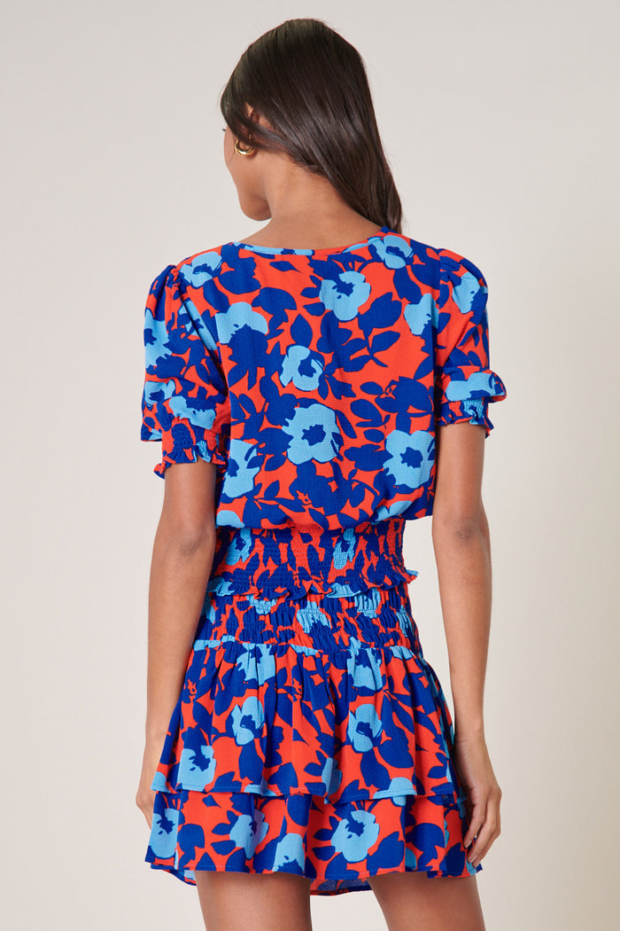 Matador Floral Eclipse Smocked Top