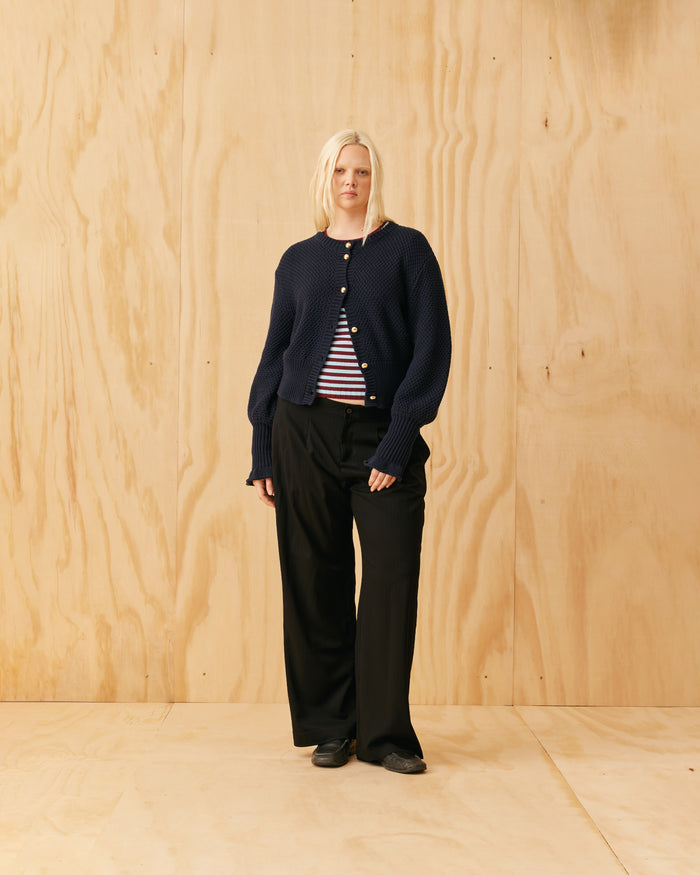 MATILDA COTTON CARDIGAN NAVY