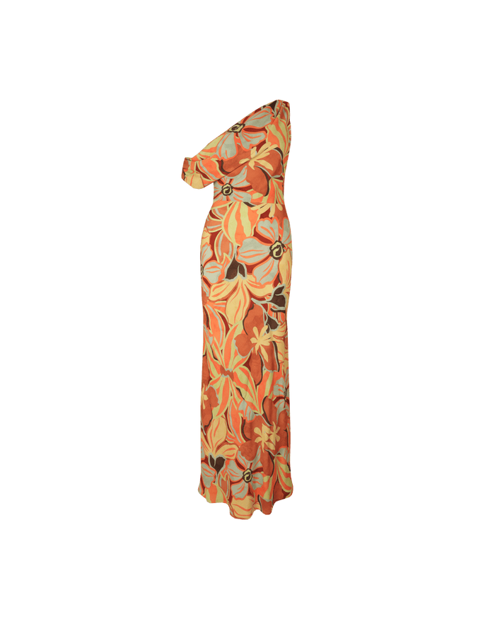 MELON MAXI DRESS MELON FLORAL