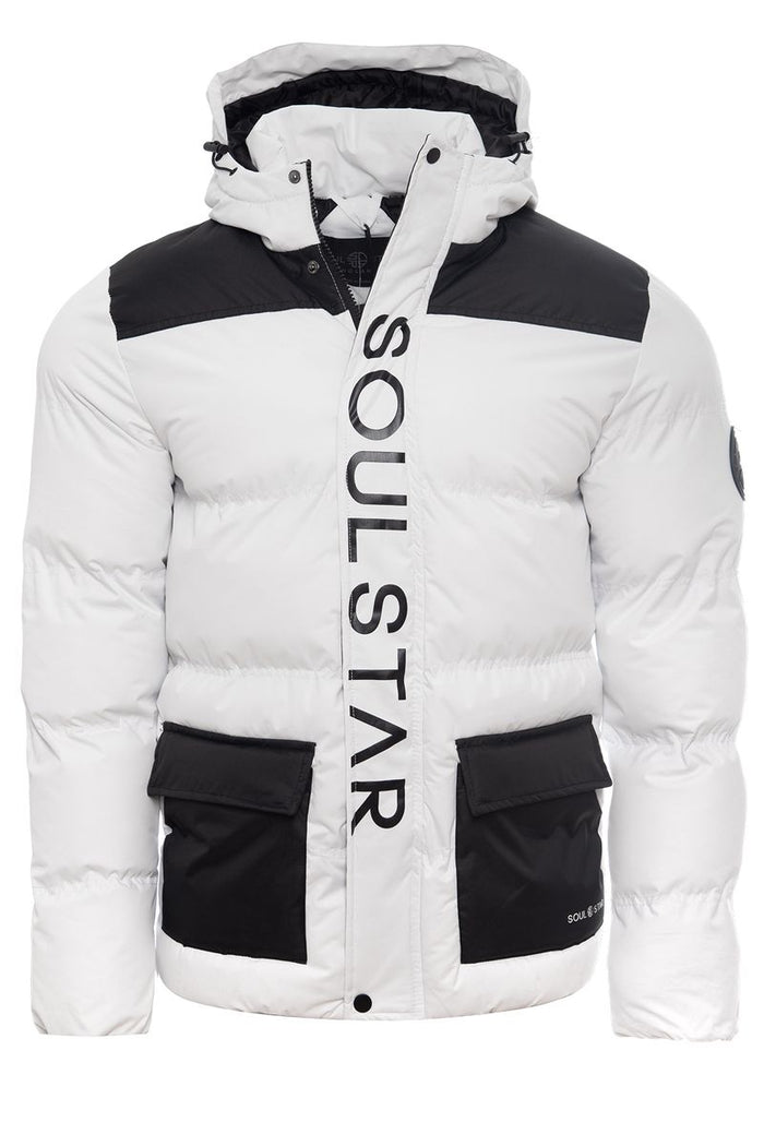 Men's Branded Hooded Puffer Jacket