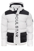 Men's Branded Hooded Puffer Jacket