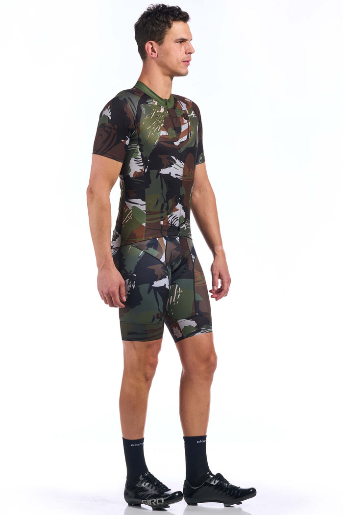 Men's Brush Camo Vero Pro Jersey by Giordana Cycling, , Made in Italy