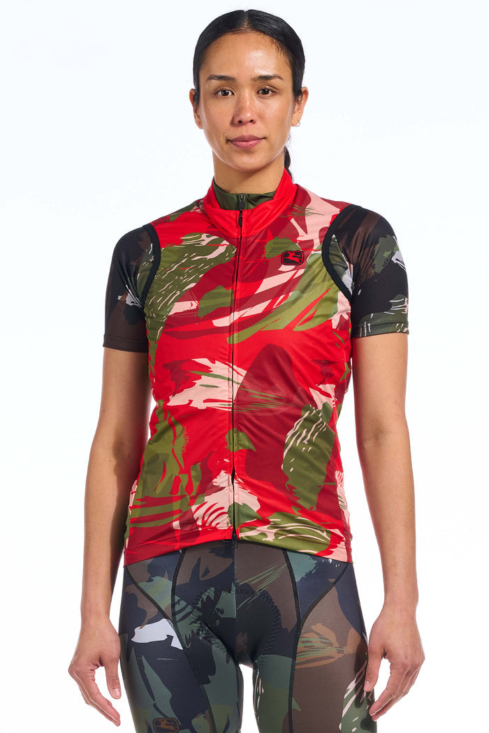 Men's Brush Camo Wind Vest by Giordana Cycling, , Made in Italy