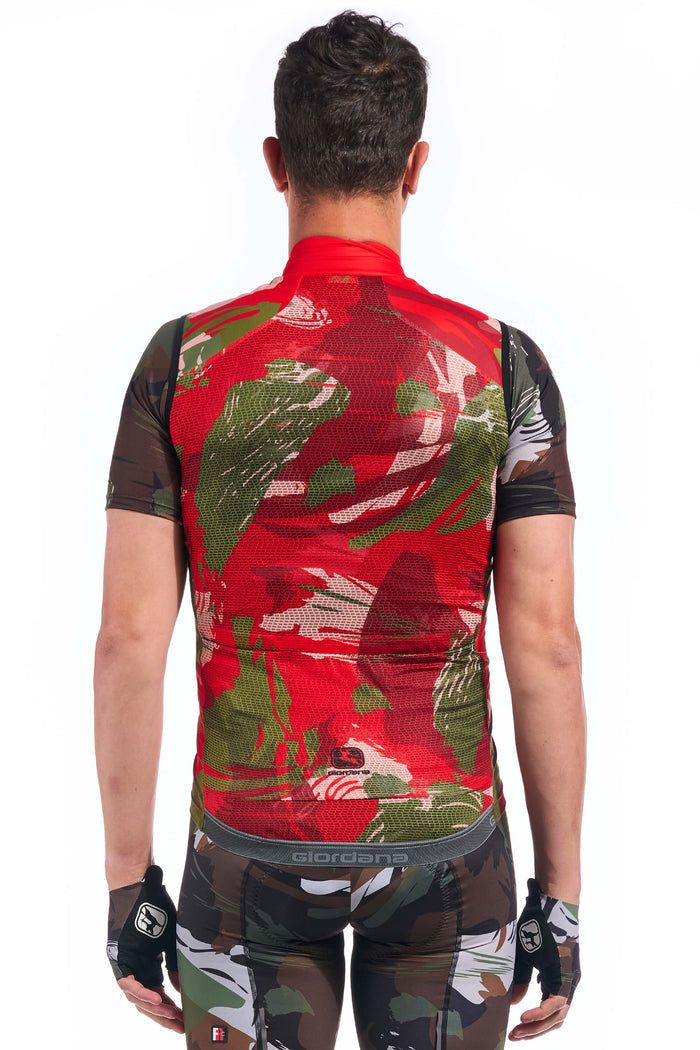 Men's Brush Camo Wind Vest by Giordana Cycling, , Made in Italy