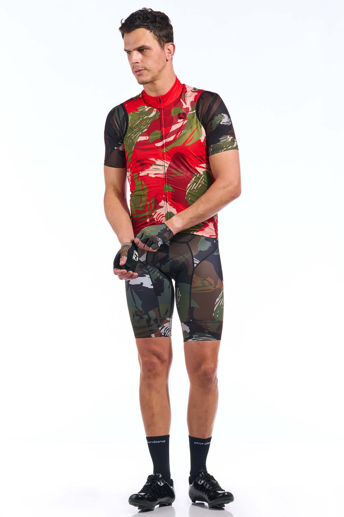 Men's Brush Camo Wind Vest by Giordana Cycling, , Made in Italy
