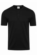 Men's Button Crew Neck T-Shirt