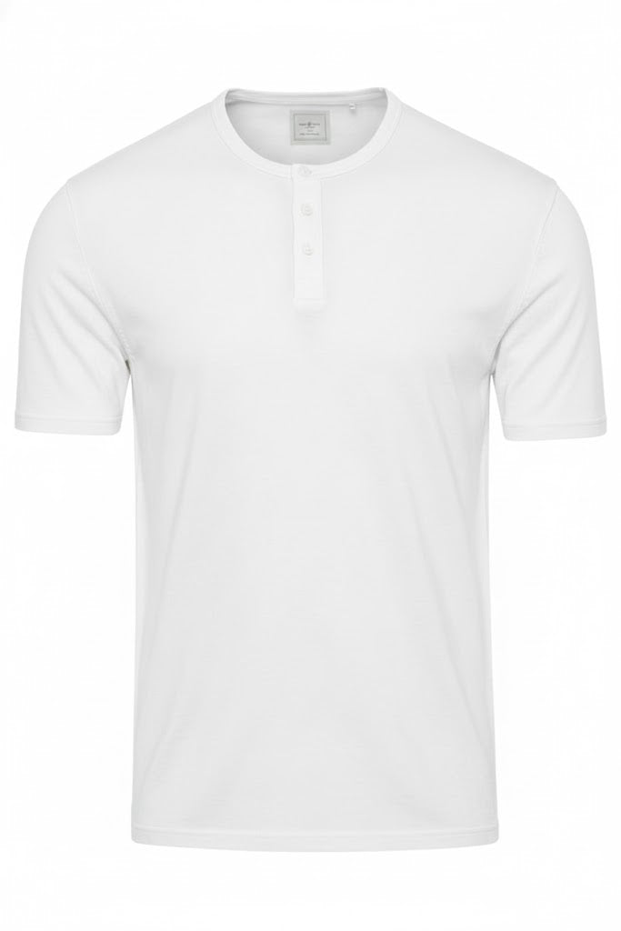 Men's Button Crew Neck T-Shirt