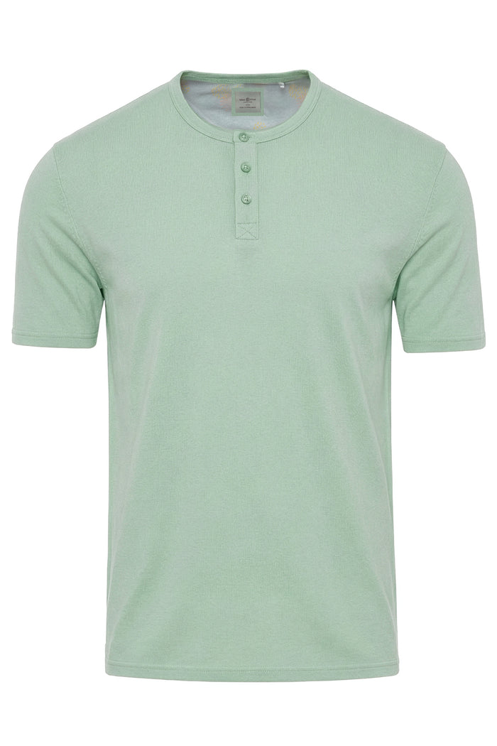 Men's Button Crew Neck T-Shirt