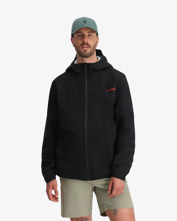 Men's Clutch Rain Shell Jacket - Black