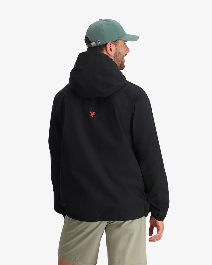 Men's Clutch Rain Shell Jacket - Black