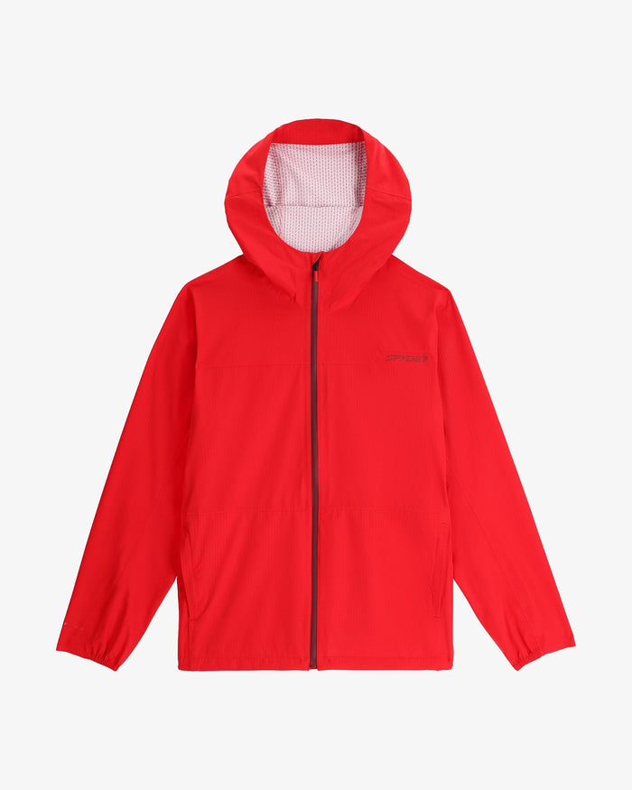 Men's Clutch Rain Shell Jacket - Spyder Red