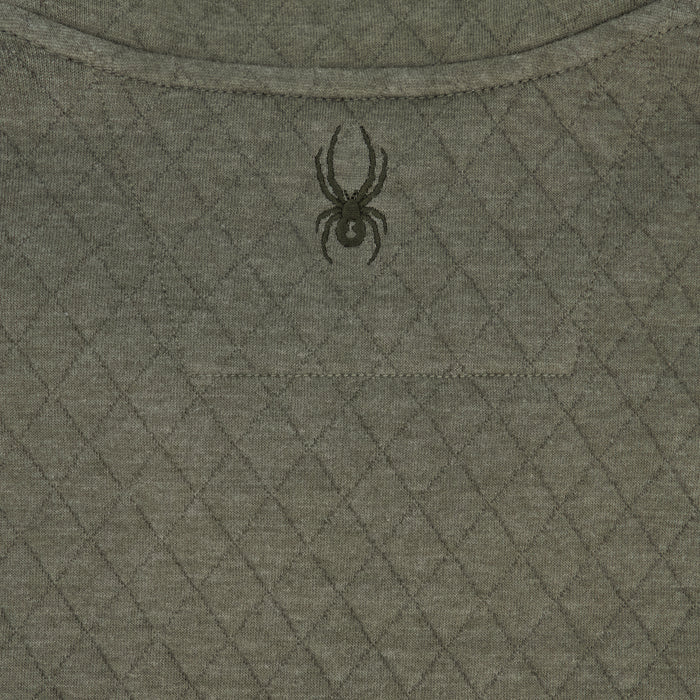 Men's Diamond Quilt Quarter Zip - Olive