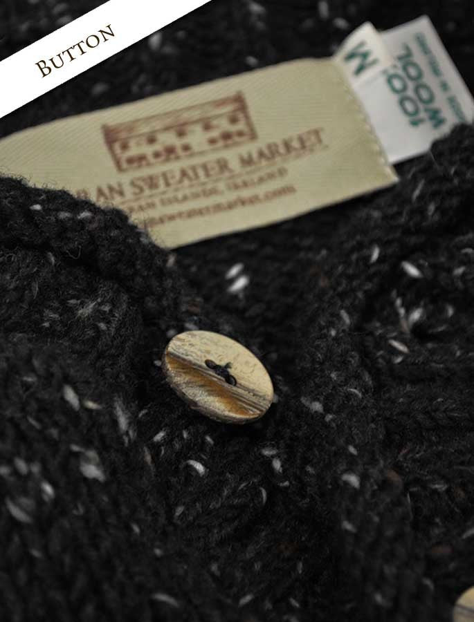 Men's Donegal Tweed 2 Button Sweater - Button