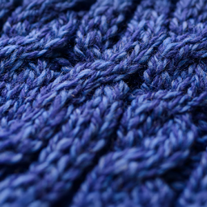 Ladies Fairisle Merino Wool Hat - Blue Marl Midnight #color_blue-marl-midnight