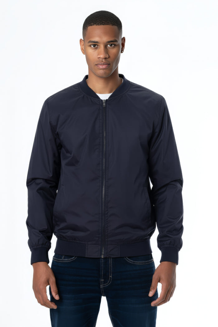 Men's Full-Zip Baseball Collar Jacket