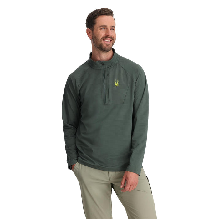 Men's GridWeb™ Half Zip Fleece - Dark Forest