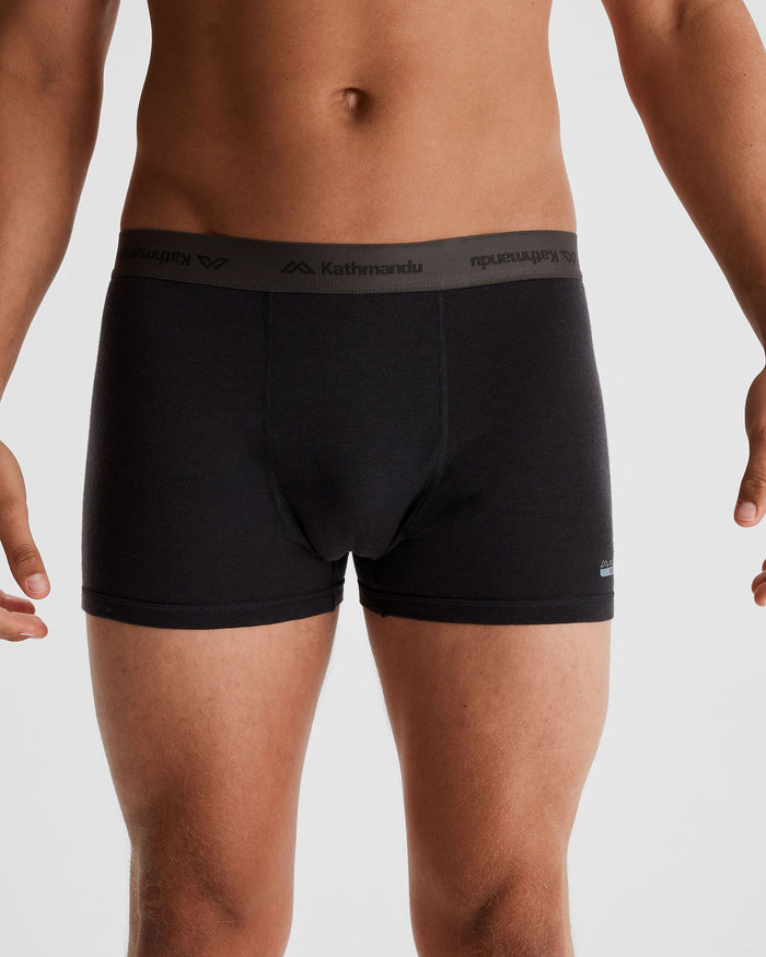 Men's K-Merino 125 4.5 inch Boxer - Black Stingray