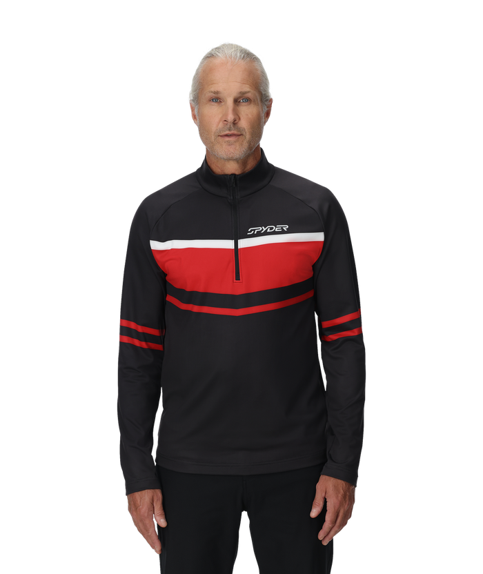 Men's Legacy Half Zip T-Neck - Black
