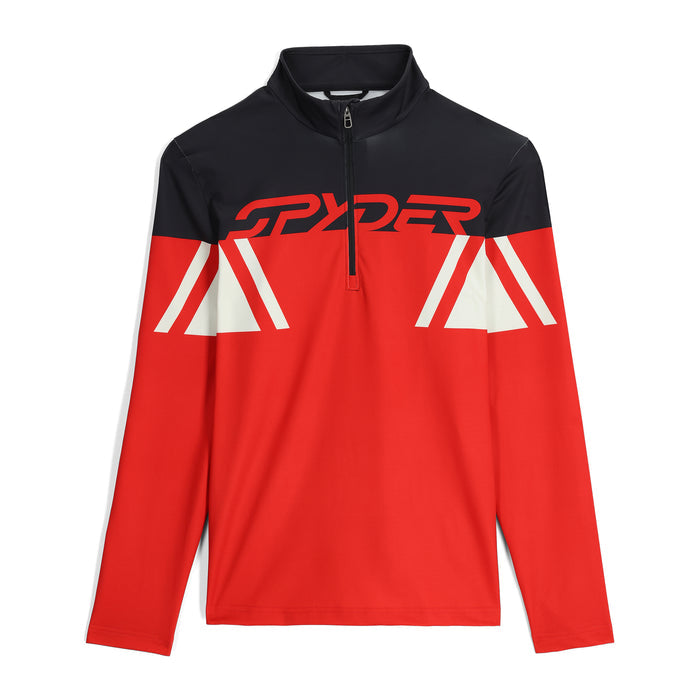 Men's Podium Half Zip T-Neck  - Spyder Red