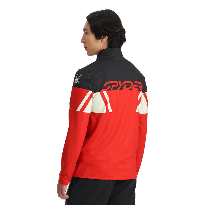 Men's Podium Half Zip T-Neck  - Spyder Red