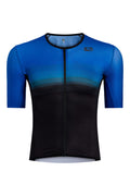 Men's Vero Tri Jersey by Giordana Cycling, BLUE/BLACK, Made in Italy